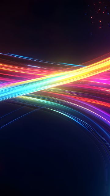 Neon, Curves, Infinity, Neon trails, Dynamic, Energy, Galaxy, 5K, 8K, Cosmic, Colorful background