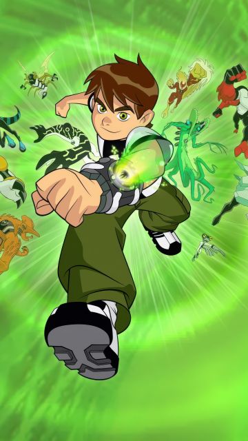 Ben 10, 5K, Cartoon Network, Ben Tennyson, Green background