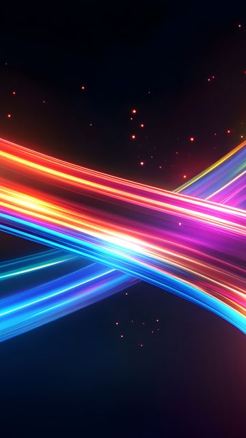 Infinity, Neon trails, Dynamic, Energy, Galaxy, Futuristic, 5K, 8K, Cosmic, Colorful background