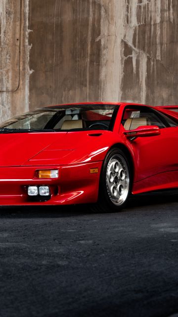 Lamborghini Diablo VT, Sports cars, Red cars, Classic cars