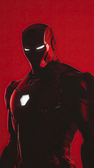 Iron Man, Red aesthetic, 5K, Red background, Marvel Superheroes