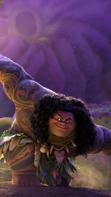 Maui (Dwayne Johnson), Ultrawide, Moana 2, 2024 Movies