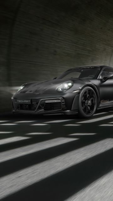 Techart GTstreet R Monochrome, 2024, Porsche 911 Turbo S, 5K