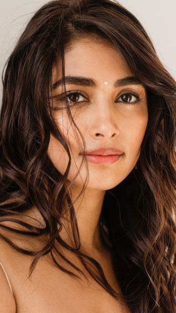 Pooja Hegde, Closeup, Indian actress, 5K, Portrait