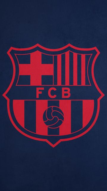 FCB, Crest, Navy blue background, FC Barcelona