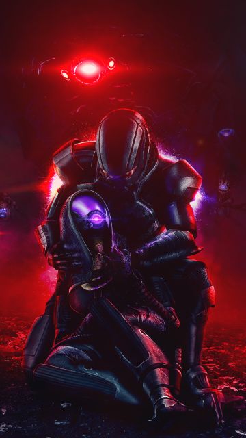 Mass Effect, Tali'Zorah, Commander Shepard, 5K, 8K
