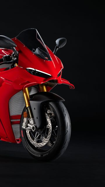 Ducati Panigale V4 S, 2025, Dark background, Sports bikes, 5K