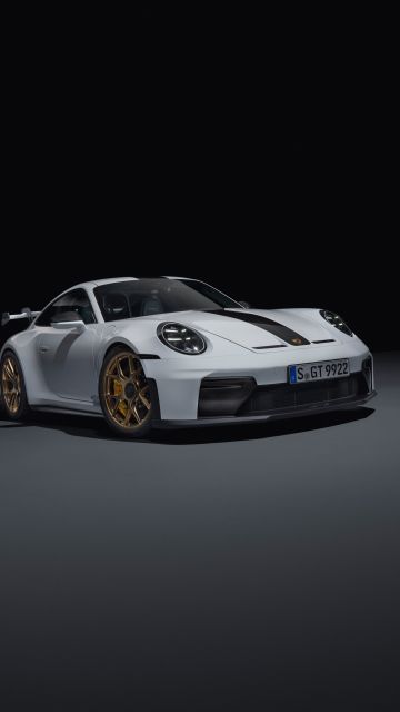 Porsche 911 GT3, Weissach Package, 5K, 8K, Dark background