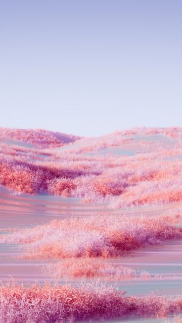 Landscape, Pink aesthetic, Surreal, Digital Art, 5K, Microsoft Design