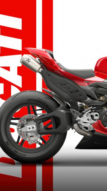 Ducati Panigale V4 S, Red aesthetic, 5K, Sports bikes