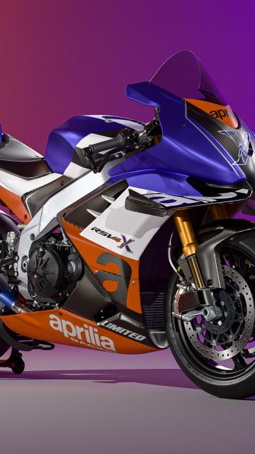 Aprilia RSV4 XTrenta, 2024, Gradient background, Sports bikes