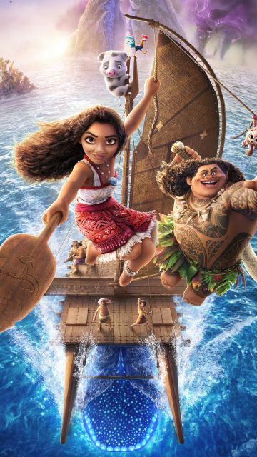 Moana 2, 4DX, Movie poster, Animation movies, 2024 Movies, 5K, 8K