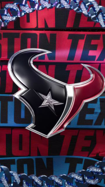 Houston Texans, 3D logo, 5K, NFL team, American football team