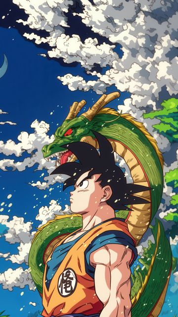 Son Goku, Shenron, Dragon Ball Z, 5K