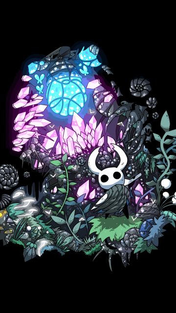 Hollow Knight, Black background 4K