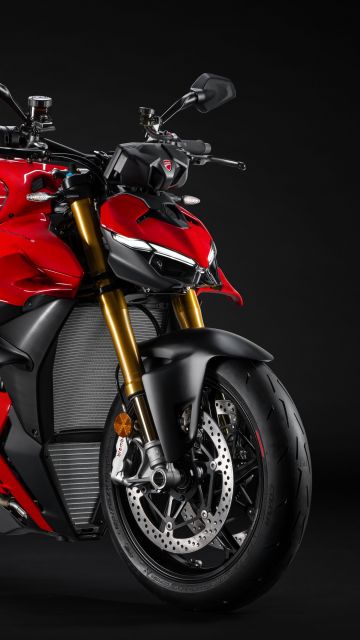 Ducati Streetfighter V4 S, 2025, Sports bikes, Red bikes, Dark background