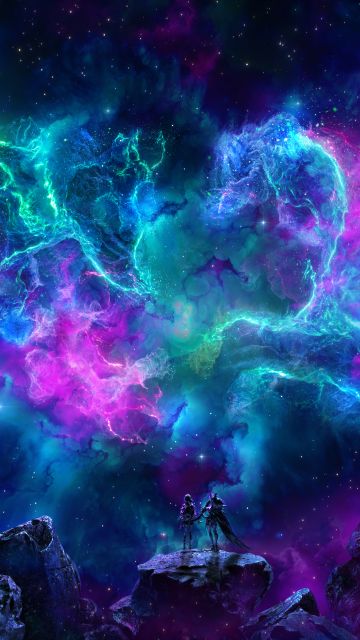 Together, Nebula, Cosmic, Celestial, Vibrant, Solitude, Dreamy, Infinity, 5K