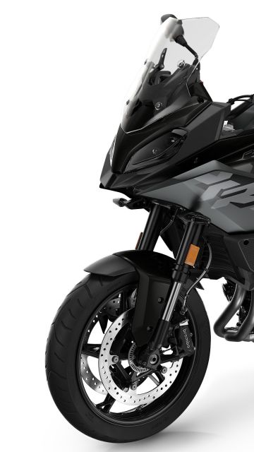 BMW F 900 XR Triple Black, 2025, Adventure motorcycles, White background, BMW F 900 XR, Black bikes