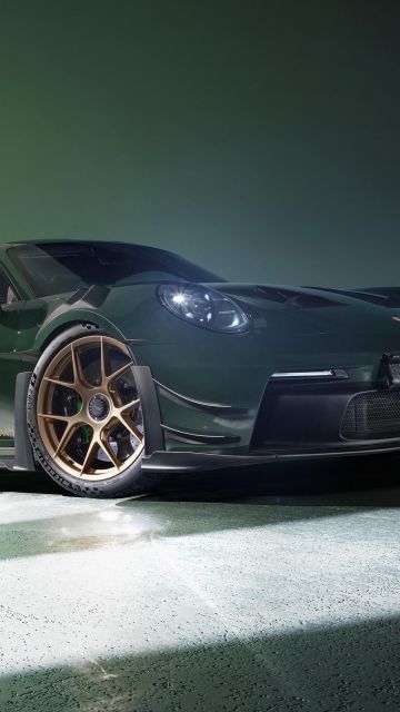 Porsche 911 GT3 RS, Manthey Kit, 5K, Green aesthetic