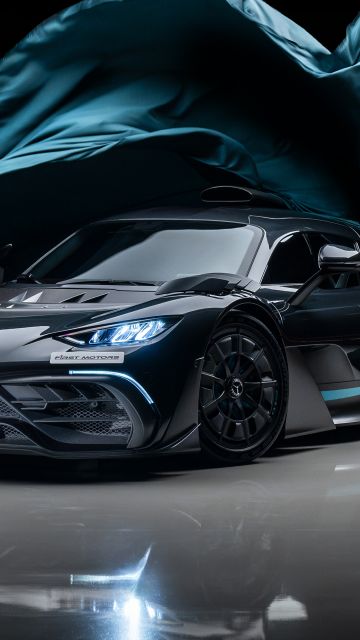 Mercedes-AMG ONE, Dark theme, Plug-In Hybrid, 5K, Dark background