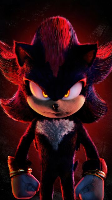 Shadow the Hedgehog, 8K, Sonic the Hedgehog 3, 2024 Movies, 5K, Dark background