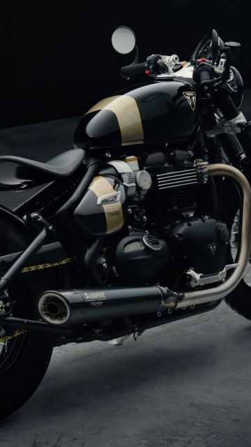 Triumph Bonneville Bobber TFC, 2025, Cruiser motorcycle, 5K, Dark background