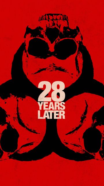 28 Years Later, 8K, 2025 Movies, Red background, 5K