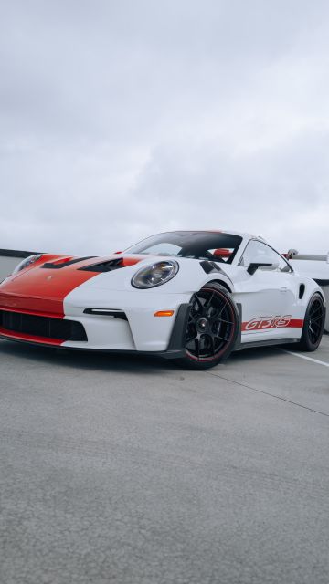 Porsche 911 GT3 RS, Vertical, 2024, 5K, Sports cars