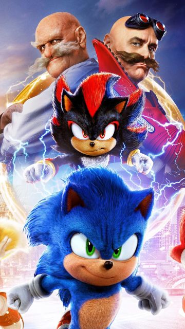 Sonic the Hedgehog 3, Ultrawide, Shadow the Hedgehog, 5K, 2024 Movies