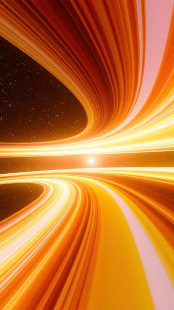 Cosmic phenomena, Orange aesthetic, Light Streaks, Warp, Outer space, Stars, Galaxy, Infinity, Planetary rings, Radiant