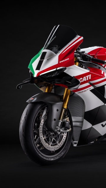 Ducati Panigale V4 Tricolore, 2025, Sports bikes, 5K, 8K, Dark background