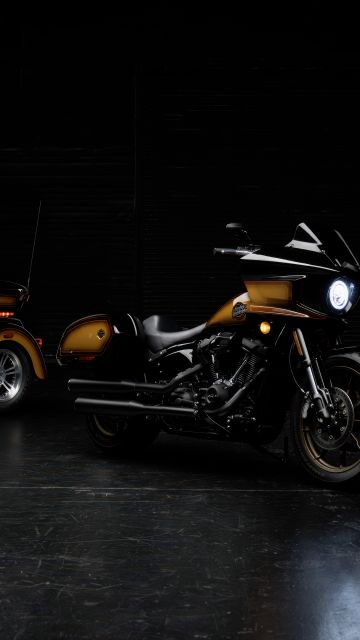 Harley-Davidson Low Rider ST Tobacco Fade, 5K, Dark aesthetic, Dark background, Harley-Davidson Low Rider