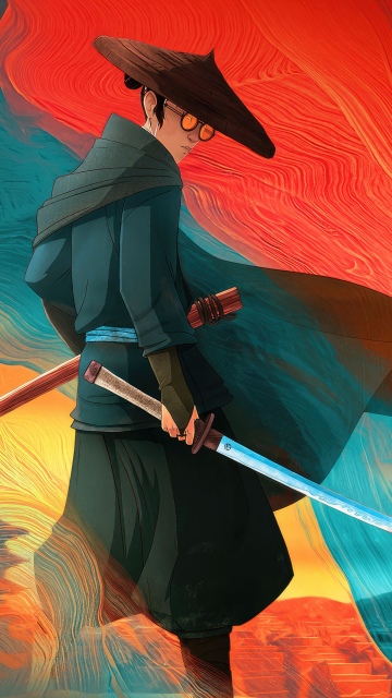 Blue Eye Samurai, 5K wallpaper, Mizu