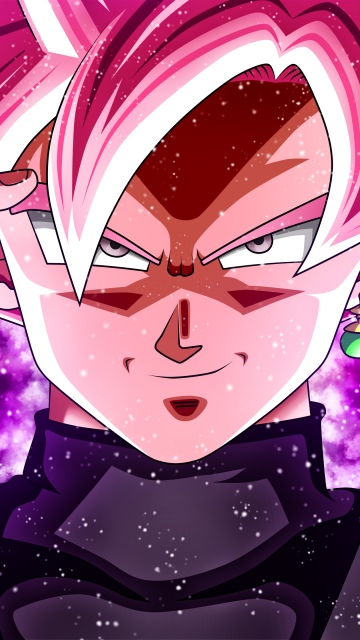 Super Saiyan Rose, Dragon Ball Super, Goku, Pink background, 5K