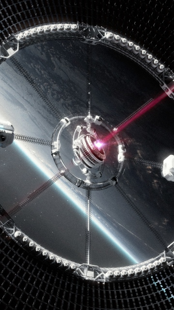 NASA, Laser technology, Satellite, Orbit, Concept Art, Future tech, 5K