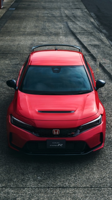 Honda Civic Type R, Racing Black Package, 5K, Red cars