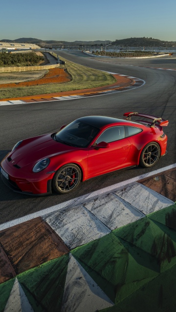 Porsche 911 GT3, Guards Red, Red cars, Race track