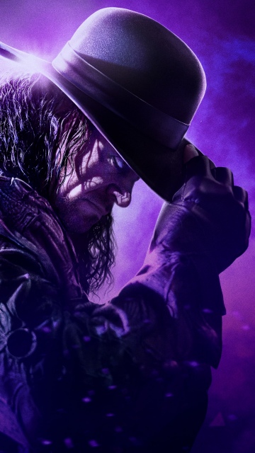 WWE 2K25, Undertaker, Purple background, 2025 Games