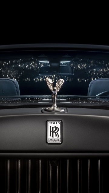 Rolls-Royce Phantom, Exterior, 5K, Dark background, Spirit of Ecstasy