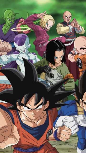 Team Universe 7, Dragon Ball Super, Goku, Vegeta, Frieza, Gohan, Piccolo, 5K