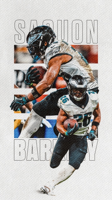 Philadelphia Eagles, Saquon Barkley 8K Wallpaper