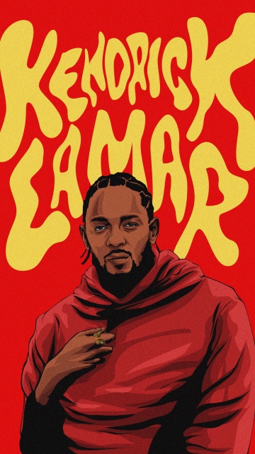 Kendrick Lamar Artwork, Red background