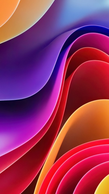 Colorful waves, Abstract art, Fluidic, 3D Render, Colorful gradients, Vibrant, Futuristic, 5K