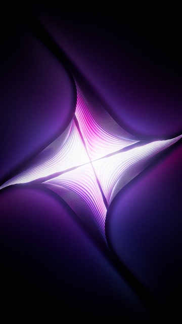 Neon glow, Fractal, Abstract art, Dark background, Symmetry, Illumination, Vortex, Dark purple