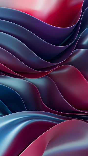 Metallic, Ribbons, Abstract background, Futuristic, Texture, 3D Art, Colorful gradients, Curves, Waves, Surreal, Dynamic, Vibrant, 5K, Holographic