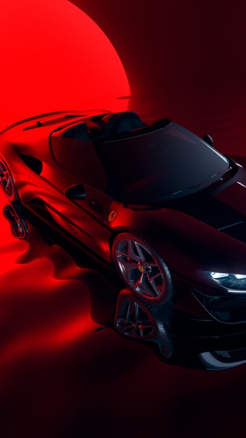 Ferrari J50, Red aesthetic, Red background, Limited edition