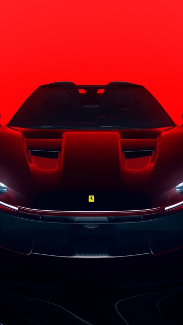 Ferrari J50, Roadster, Red background, Limited edition