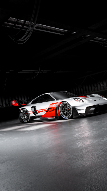 Porsche 911 GT3 R rennsport, Dark aesthetic, Race cars, Dark background