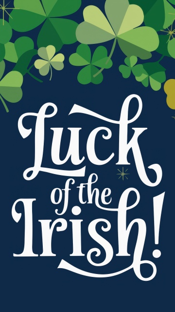 Luck of the Irish, Greeting Card, St. Patrick's Day, Shamrock, Four-leaf clovers, 5K, Green aesthetic, Irish, Festive season