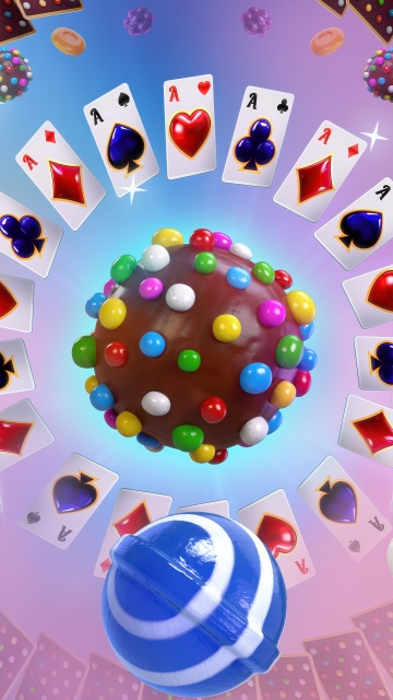 Candy Crush Solitaire, 5K, Video Game, Android games, Colorful